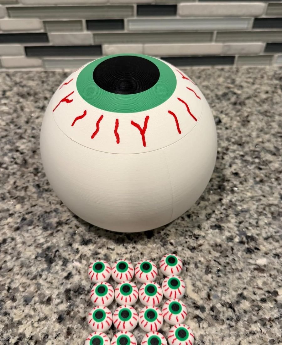 Eye Ball Deck Box, 3D printed by ThatCadDad