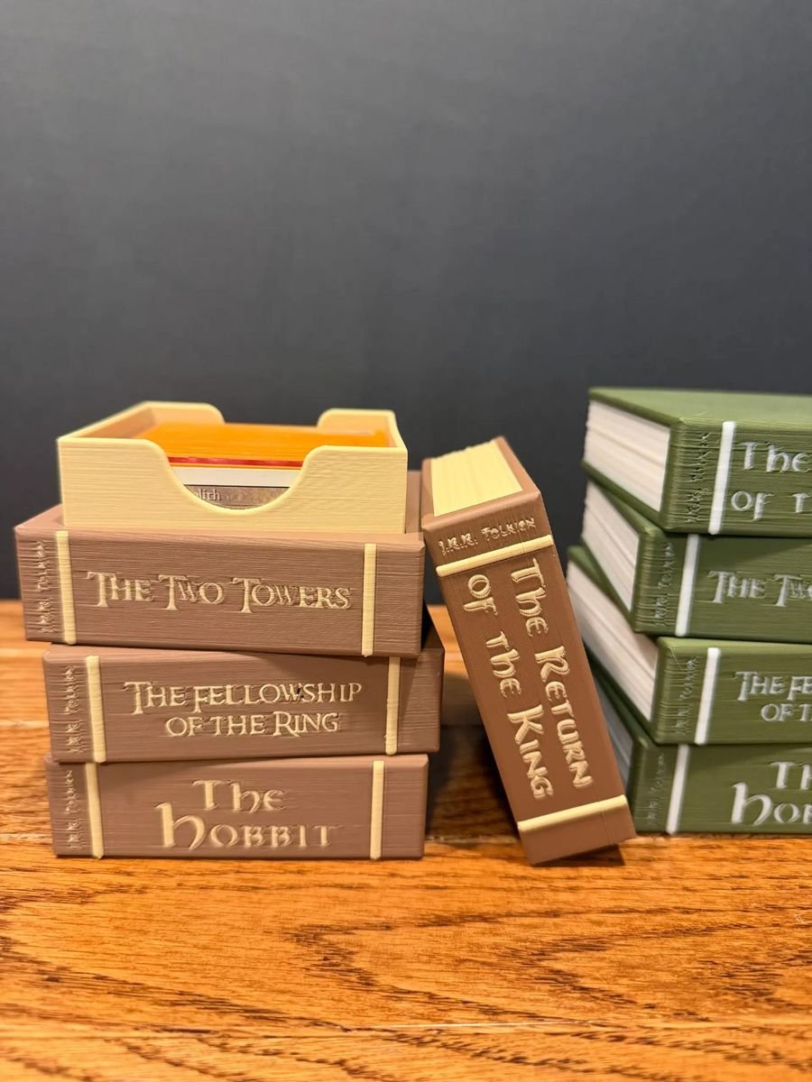 LOTR Book Deck Box, 3D printed by ThatCadDad