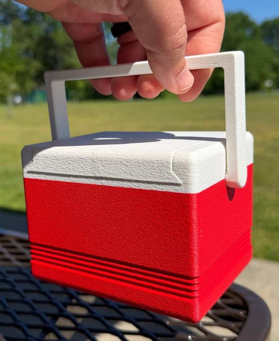 Lunch Cooler Deck Box, 3D printed by ThatCadDad